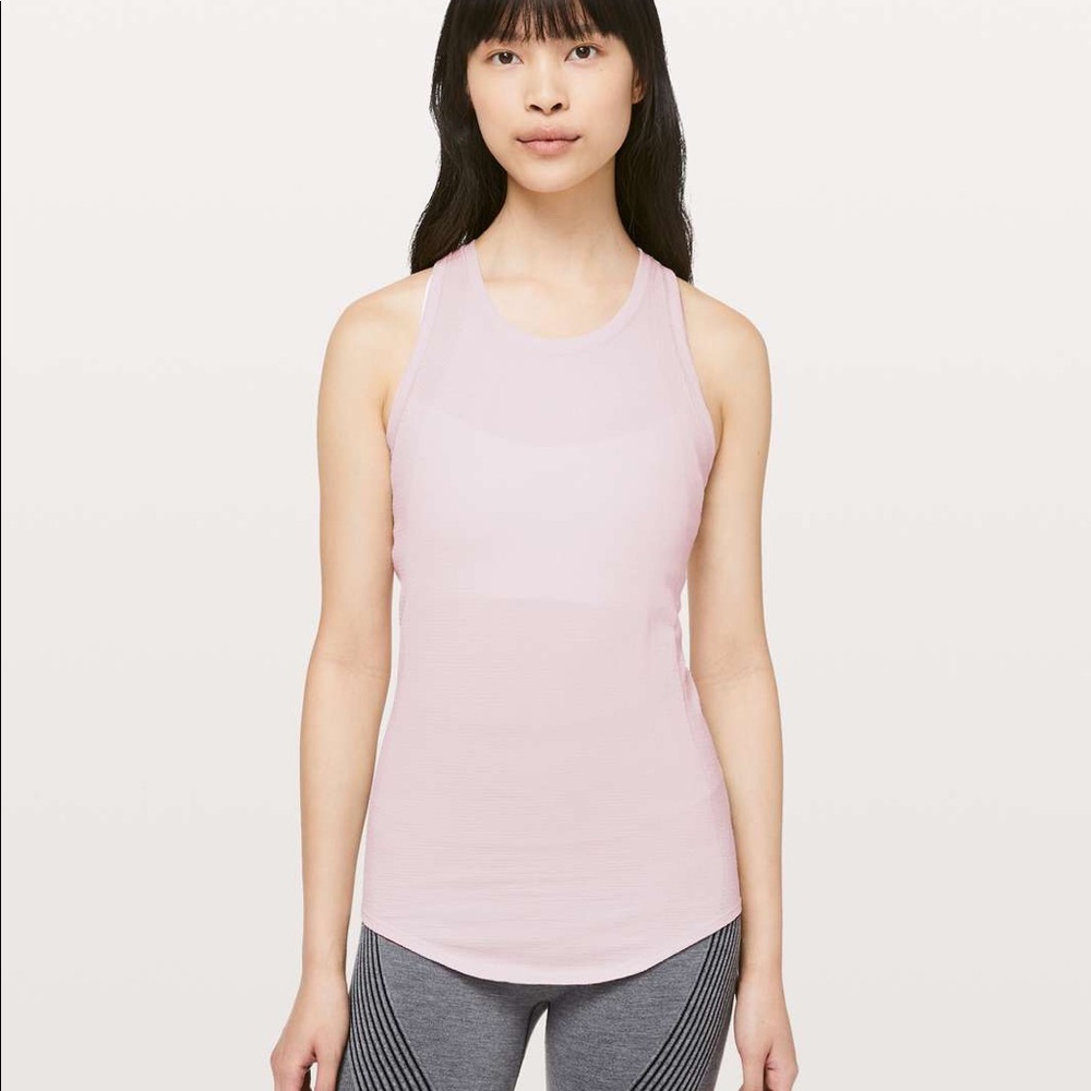Lululemon Aerial Silk Tank Pink Bliss Size 4